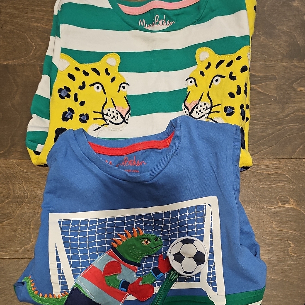 Mini Boden Kids' Animal Print Shirts 2